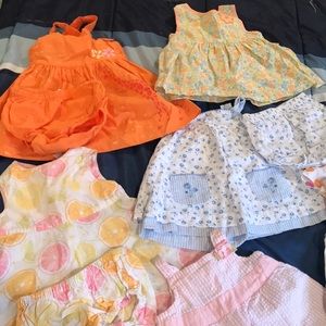 Bundle of 3-6 month Dresses with diaper covers!